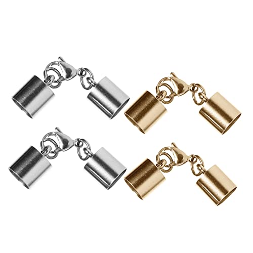 DOITOOL 1 Satz Schnalle Aus Lederband Schmuck Schließe Halsketten Armbandverschlüsse Armaturen Verbindungsschnalle Handgefertigter Karabinerverschluss Rostfreier Stahl 4 Stück DOITOOL 1 Satz Schnalle Aus Lederband Schmuck Schließe Halsketten Armbandverschlüsse Armaturen Verbindungsschnalle Handgefertigter Karabinerverschluss Rostfreier Stahl 4 Stück von DOITOOL