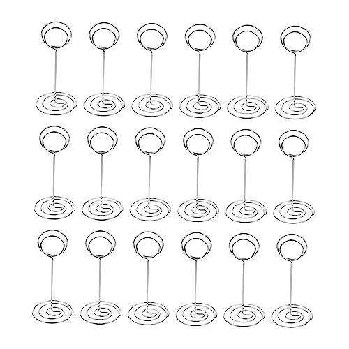 DOITOOL 1 Satz Schreibtisch Kartenhalter Mini Tischkartenhalter Schreibtisch Memohalter Schilderhalter Tischnummern Kartenhalter Fotohalter Notizklammern Büroklammer 20 Stück von DOITOOL