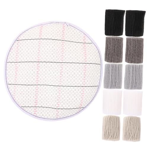 DOITOOL 1 Satz Segmentstickgarn Teppich wolle verriegeln Streifen Häkelgarn Fäden häkeln Garne für DIY-Projekt Strickgarn nähen handgefertigtes Handwerk Bastelgarne herstellen Knüpfgarne von DOITOOL