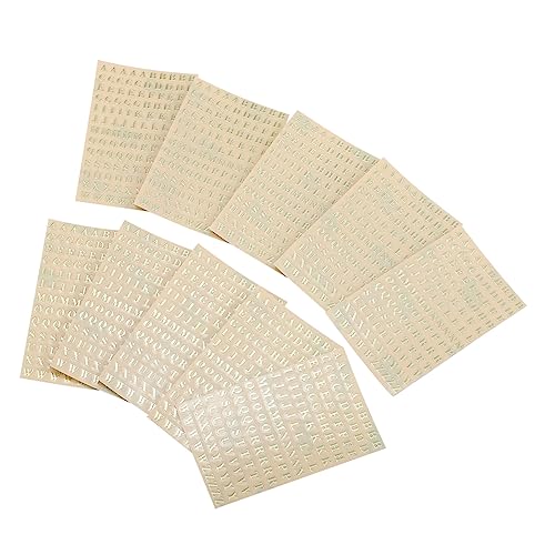 DOITOOL 1 Satz Selbstklebende Buchstaben Aufkleber Gold Dekorative Etiketten Für Ätherische Öle Flaschen Und Diy Projekte Wasserfest Und Ölbeständig 10 Stück von DOITOOL