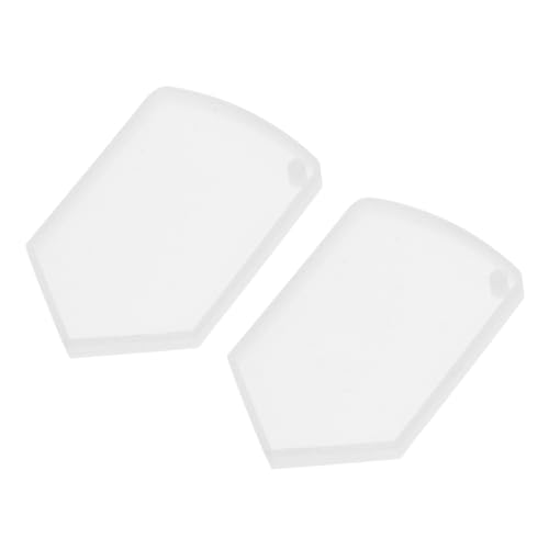 DOITOOL 1 Satz Silikon Epoxidharz Anhänger Form Im Diy Gießform Für Schlüsselanhänger Und Tags Langlebig Und Flexibel Mit Aufhängeloch Einfach Zu Reinigen Und Wiederverwendbar 2 Stück von DOITOOL
