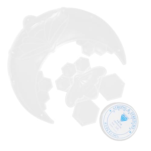 DOITOOL 1 Satz Silikon Gießform für Epoxidharz Diy Mond Bienen Anhänger Flexible Silikonform für Schmuckherstellung Langlebig und Einfach zu Entformen für Kunstprojekte und Dekorationen von DOITOOL