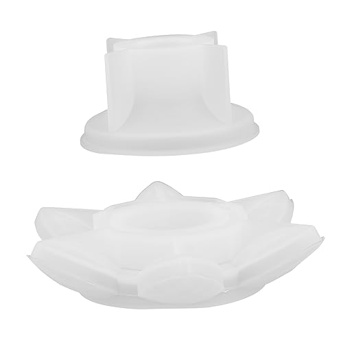 DOITOOL 1 Satz Silikonform Zubehör Für Die Kerzenherstellung Formen Zur Kerzenherstellung Drinnen Schmücken Kunsthandwerk Kerzenformen Geformt Epoxidharz Diy Zubehör Weiß Kieselgel 2 Stück von DOITOOL
