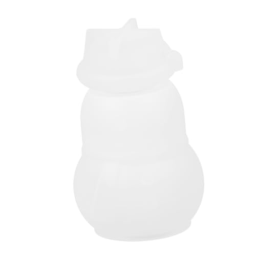 DOITOOL 1 Satz Silikonform für Schneemann Behälter Epoxidharz Gießform für Diy Flaschen Langlebig Flexibel und Leicht zu Reinigen für Kreative Bastelprojekte und Winter Dekoration von DOITOOL