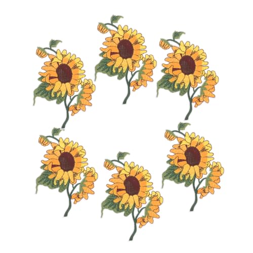 DOITOOL 1 Satz Sonnenblumen Tuch Aufkleber Applikationen Blumen Nähen Patches Nähen Stickerei Kleidungsflicken Bestickt Sonnenblumen-applikationen Für Flecken Gelb Vlies 6 Stück DOITOOL 1 Satz Sonnenblumen Tuch Aufkleber Applikationen Blumen Nähen Patches Nähen Stickerei Kleidungsflicken Bestickt Sonnenblumen-applikationen Für Flecken Gelb Vlies 6 Stück von DOITOOL