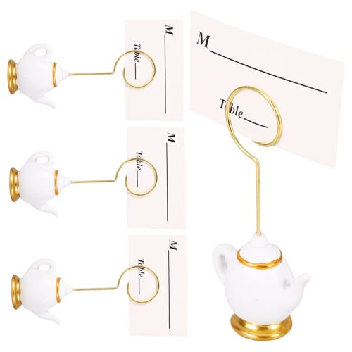 DOITOOL 1 Satz Speisekartenhalter Inhaber Schreibtischkartenhalter Tischschildhalter Tischnummernhalter für Restaurants TABLE -NUMPER -HAUSE Bildhalter Memo -Clips Harz von DOITOOL