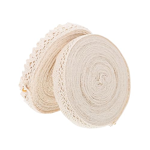 DOITOOL 1 Satz Spitzenbänder Baumwolle Diy Dekorationen Für Kleidung Und Handwerk Yards Pro Rolle Vielseitig Einsetzbar Für Kreative Projekte Und Wohnaccessoires 2rollen DOITOOL 1 Satz Spitzenbänder Baumwolle Diy Dekorationen Für Kleidung Und Handwerk Yards Pro Rolle Vielseitig Einsetzbar Für Kreative Projekte Und Wohnaccessoires 2rollen von DOITOOL