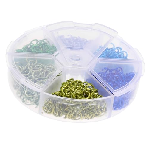 DOITOOL 1 Satz Sprungring -verbindungsring Reifen Stecker Hochzeit Herstellung Für Einfach Sprungringzange Sprungringe Schlüssel Schmuck Kette Biegering Aluminium 2box von DOITOOL