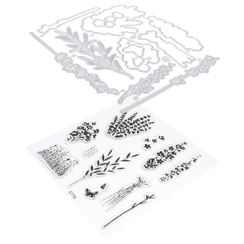 DOITOOL 1 Satz Stanzform Set für Kartenherstellung Metall Schneide und Präge Stanzformen mit Einzigartigem Blätterdesign für Scrapbooking Alben und Bastelarbeiten von DOITOOL