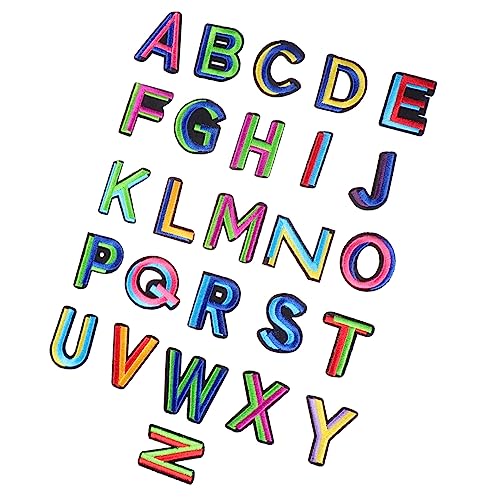 DOITOOL 1 Satz Stoffaufnäher Mit Buchstabenstickerei Buchstabenflecken Buchstabenpatches Kleben Flicken Für Bekleidung Stickaufkleber Flicken Für Jacken Alphabet Colorful Vlies 26 Stück DOITOOL 1 Satz Stoffaufnäher Mit Buchstabenstickerei Buchstabenflecken Buchstabenpatches Kleben Flicken Für Bekleidung Stickaufkleber Flicken Für Jacken Alphabet Colorful Vlies 26 Stück von DOITOOL