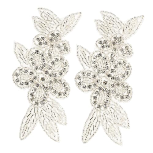 DOITOOL 1 Satz Strass Patches Blumen Applikationen Für Diy Kleidung Handwerk Hochzeitsdeko Funkelnde Strassverzierung Für Kleider Taschen Und Projekte 2 Stück DOITOOL 1 Satz Strass Patches Blumen Applikationen Für Diy Kleidung Handwerk Hochzeitsdeko Funkelnde Strassverzierung Für Kleider Taschen Und Projekte 2 Stück von DOITOOL