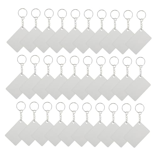 DOITOOL 1 Satz Sublimation Schlüsselanhänger Set Leere Schlüsselanhänger für Diy Bastelprojekte für Dekoration Anhänger und Personalisierte von DOITOOL