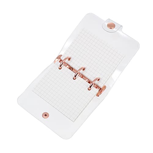 DOITOOL 1 Satz Taschenbuch Notizbücher mehrfarbig Student täglich Journaling tragbar mit Mini-Binder-Innenpapier dekoratives kleines Notizbuch Zeitplan Handbuch PVC Golden von DOITOOL