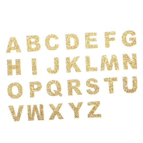 DOITOOL 1 Satz Teiliges Alphabet Applikation Glitzernde Strass Patches für Diy Kleidung Aufbügelbare Dekorative Aufnäher für Designs und Projekte DOITOOL 1 Satz Teiliges Alphabet Applikation Glitzernde Strass Patches für Diy Kleidung Aufbügelbare Dekorative Aufnäher für Designs und Projekte von DOITOOL