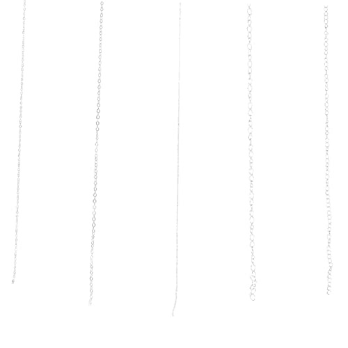 DOITOOL 1 Satz Teiliges Diy Ketten Für Schmuckherstellung Flache Ringe Für Personalisierte Bastelprojekte Und Für Diy 5 Stück von DOITOOL