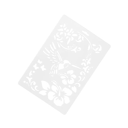 DOITOOL 1 Satz Teiliges Diy Schablonenset Für Hummingbird Blumenmuster Wiederverwendbare Malvorlagen Für Zeichnen Scrapbooking Und Wanddekoration Strapazierfähigem Kunststoff 3 Stück von DOITOOL