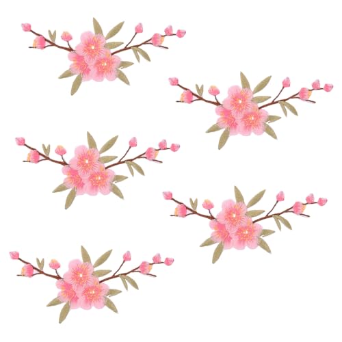 DOITOOL 1 Satz Teiliges Floral Bügelpatches Blumenstickerei Patches Für Kleidung Taschen Jeansjacken Zum Reparieren Und Verzieren Von Textilien 5 Stück DOITOOL 1 Satz Teiliges Floral Bügelpatches Blumenstickerei Patches Für Kleidung Taschen Jeansjacken Zum Reparieren Und Verzieren Von Textilien 5 Stück von DOITOOL