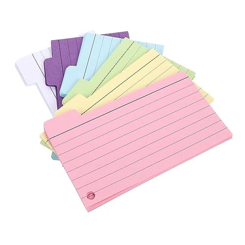 DOITOOL 1 Satz Teiliges Liniertes Notizbuch Und Karteikarten Verschiedenen Für Büro Schule Und Notizen Und Praktisch Für Täglichen Gebrauch 6 Stück von DOITOOL
