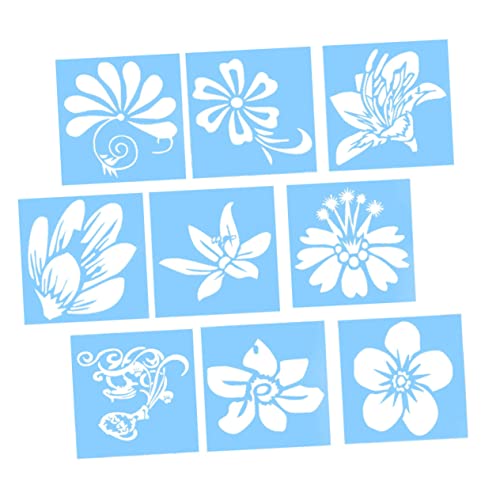 DOITOOL 1 Satz Teiliges Malschablonen Für Diy Malen Und Tortendekoration Leichte Wiederverwendbare Schablonen Für Kreative Bastelprojekte 9 Stück DOITOOL 1 Satz Teiliges Malschablonen Für Diy Malen Und Tortendekoration Leichte Wiederverwendbare Schablonen Für Kreative Bastelprojekte 9 Stück von DOITOOL