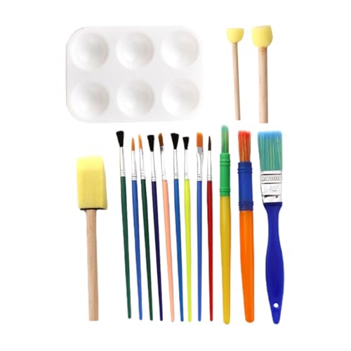 DOITOOL 1 Satz Teiliges Malset für Praktische Schwamm Pinsel und Mischpalette für Kreative Tätigkeiten und Frühe der Fantasie im Kindergarten DOITOOL 1 Satz Teiliges Malset für Praktische Schwamm Pinsel und Mischpalette für Kreative Tätigkeiten und Frühe der Fantasie im Kindergarten von DOITOOL