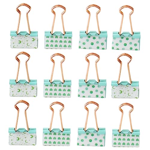 DOITOOL 1 Satz Teiliges Metall Foldback Klammern Starke Büroklammern Für Akten Praktische Office File Clamps Vielseitige Professionelle File Clips Für Schule Und Büro 12 Stück von DOITOOL
