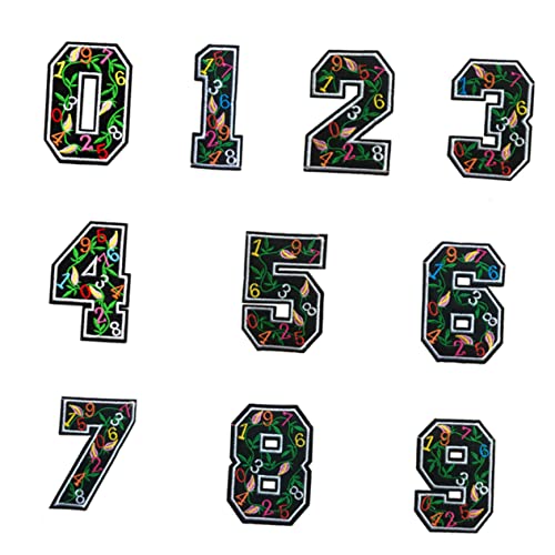 DOITOOL 1 Satz Teiliges Mit Nummerierten Stick Patches Für Kleidung Applikationen Für Diy T Shirts Jeans Hüte Und Mehr Einfach Anzubringen Langlebig Und Dekorativ 10 Stück DOITOOL 1 Satz Teiliges Mit Nummerierten Stick Patches Für Kleidung Applikationen Für Diy T Shirts Jeans Hüte Und Mehr Einfach Anzubringen Langlebig Und Dekorativ 10 Stück von DOITOOL
