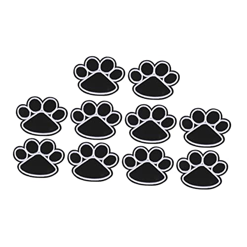 DOITOOL 1 Satz Teiliges Niedliche Hundepfoten Stickerei Patches Zum Aufbügeln Zum Dekorieren Und Reparieren Von Kleidung Taschen Und Für Hundebesitzer 10 Stück von DOITOOL