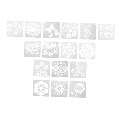 DOITOOL 1 Satz Teiliges Set Dekorativer Schablonen Für Diy Wandkunst Mehrfunktions Spray Schablonen Robustem Pet Für Kreative Projekte Und Bastelarbeiten 16blatt DOITOOL 1 Satz Teiliges Set Dekorativer Schablonen Für Diy Wandkunst Mehrfunktions Spray Schablonen Robustem Pet Für Kreative Projekte Und Bastelarbeiten 16blatt von DOITOOL