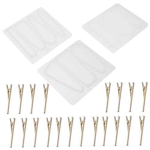 DOITOOL 1 Satz Teiliges Set Diy Haarklammern Gießform Hochwertige Silikonformen Für Kreative Schmuckherstellung Wiederverwendbar Einfach Zu Entformen Für Bastelprojekte 23 Stück von DOITOOL