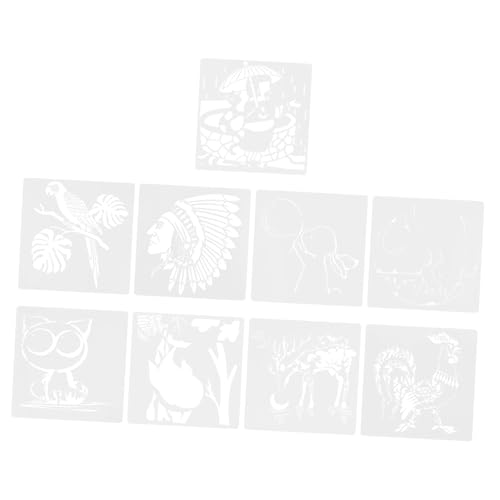 DOITOOL 1 Satz Teiliges Set Diy Malvorlagen Für Tier Schablonen Kreativität Und Kunstfertigkeiten Für Bastelprojekte Und Frühe Bildung 9 Stück DOITOOL 1 Satz Teiliges Set Diy Malvorlagen Für Tier Schablonen Kreativität Und Kunstfertigkeiten Für Bastelprojekte Und Frühe Bildung 9 Stück von DOITOOL