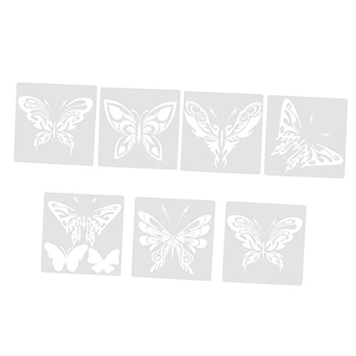 DOITOOL 1 Satz Teiliges Set Schmetterlings Malschablonen Für Wiederverwendbare Zeichenschablonen Zum Basteln Diy Wanddekoration Und Malen 7 Stück von DOITOOL