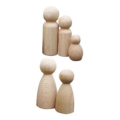 DOITOOL 1 Satz Teiliges Set Unvollendete Holzpuppen Zum Bemalen Diy Kreative Handwerksspielzeuge Für Mädchen Und Jungen Puppe Holzfiguren Für Bastelprojekte 5 Stück DOITOOL 1 Satz Teiliges Set Unvollendete Holzpuppen Zum Bemalen Diy Kreative Handwerksspielzeuge Für Mädchen Und Jungen Puppe Holzfiguren Für Bastelprojekte 5 Stück von DOITOOL