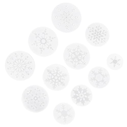 DOITOOL 1 Satz Teiliges Silikon Schneeflocken Formset Diy Epoxidharz Schmuckformen Für Anhänger Und Dekoration Wiederverwendbar Einfach Zu Handhaben Für Kreative Bastelprojekte 11 Stück von DOITOOL