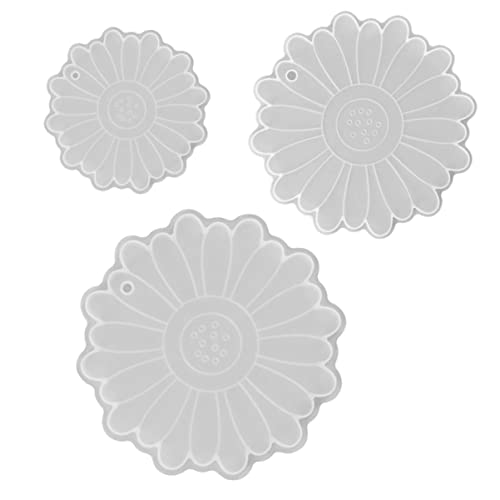 DOITOOL 1 Satz Teiliges Silikonform Für Sonnenblumen Becheruntersetzer Diy Epoxidharz Gießform Für Kreative Bastelideen Für Dekorationen Und Coaster Herstellung 3 Stück DOITOOL 1 Satz Teiliges Silikonform Für Sonnenblumen Becheruntersetzer Diy Epoxidharz Gießform Für Kreative Bastelideen Für Dekorationen Und Coaster Herstellung 3 Stück von DOITOOL