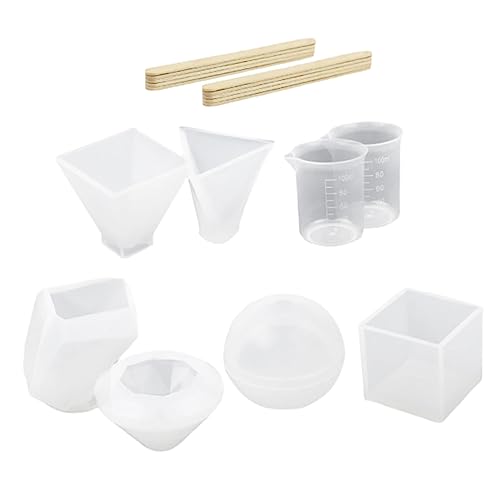 DOITOOL 1 Satz Teiliges Silikonform Set für Diy Kreative Formen zum Gießen von Harz Seife Kerzen und Dekorationen Vielseitige Handgefertigte Silikonformen mit Feiner Verarbeitung und DOITOOL 1 Satz Teiliges Silikonform Set für Diy Kreative Formen zum Gießen von Harz Seife Kerzen und Dekorationen Vielseitige Handgefertigte Silikonformen mit Feiner Verarbeitung und von DOITOOL