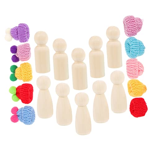 DOITOOL 1 Satz Teiliges Unbemalte Holz Peg Puppen mit Diy Bastelset für Hochwertige Holzfiguren für Kreative Gestaltung für Spielzimmer Dekoration und Kunsthandwerk DOITOOL 1 Satz Teiliges Unbemalte Holz Peg Puppen mit Diy Bastelset für Hochwertige Holzfiguren für Kreative Gestaltung für Spielzimmer Dekoration und Kunsthandwerk von DOITOOL