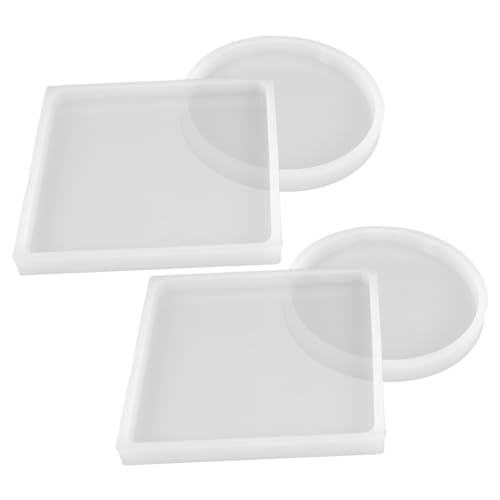DOITOOL 1 Satz Teiliges Untersetzer Gießform Für Diy Harz Projekte Runde Und Quadratische Formen Langlebig Und Bruchsicher Für Kaffeetassen Und Bastelarbeiten 4 Stück DOITOOL 1 Satz Teiliges Untersetzer Gießform Für Diy Harz Projekte Runde Und Quadratische Formen Langlebig Und Bruchsicher Für Kaffeetassen Und Bastelarbeiten 4 Stück von DOITOOL