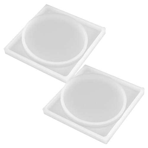 DOITOOL 1 Satz Teiliges Untersetzer Gießform Für Epoxidharz Wiederverwendbare Diy Formen Für Runde Und Quadratische Untersetzer Für Hausdekoration Und Bastelprojekte 4 Stück DOITOOL 1 Satz Teiliges Untersetzer Gießform Für Epoxidharz Wiederverwendbare Diy Formen Für Runde Und Quadratische Untersetzer Für Hausdekoration Und Bastelprojekte 4 Stück von DOITOOL