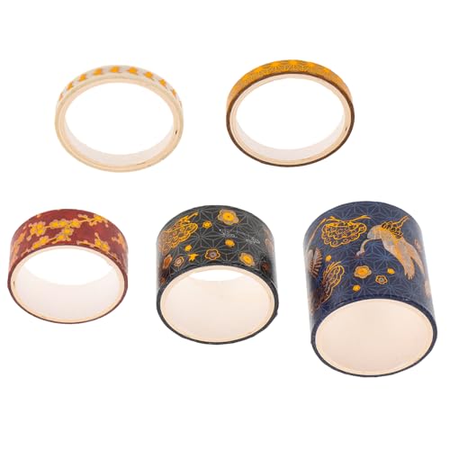 DOITOOL 1 Satz Teiliges Washi Tape Vintage Lippenstift Design Dekoratives Klebeband Für Scrapbooking Tagebuch Und Zufällige Muster Für Kreative Projekte Und Diy 5 Stück von DOITOOL