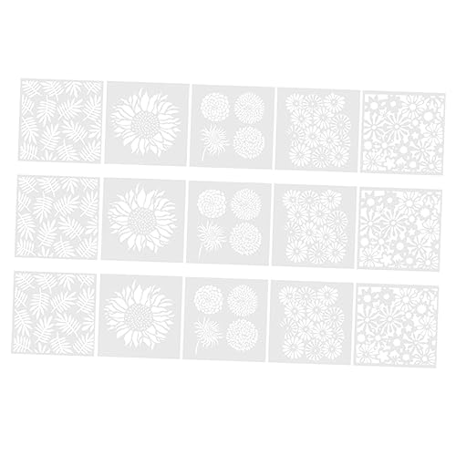 DOITOOL 1 Satz Teiliges Wiederverwendbarer Schablonen Für Blumenmalerei Hohlzeichenvorlagen Pet Für Diy Alben Tagebücher Und Wanddekorationen 15 Stück DOITOOL 1 Satz Teiliges Wiederverwendbarer Schablonen Für Blumenmalerei Hohlzeichenvorlagen Pet Für Diy Alben Tagebücher Und Wanddekorationen 15 Stück von DOITOOL