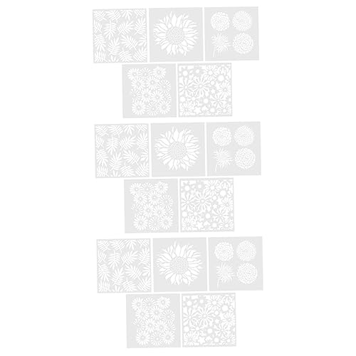 DOITOOL 1 Satz Teiliges Wiederverwendbarer Schablonen Für Kreative Maltechniken Diy Hollow Malvorlagen Für Alben Tagebücher Und Wände Für Kunstprojekte Und Bastelarbeiten 15 Stück von DOITOOL