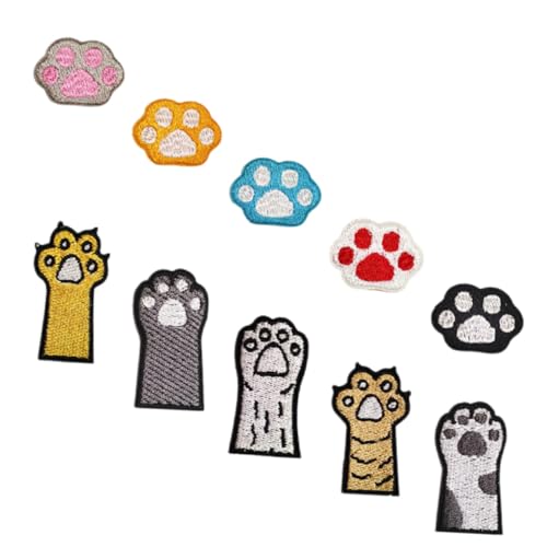 DOITOOL 1 Satz Tierische Diy Patches Niedliche Pfotenmuster Für Kleidung Dekoration Und Reparatur Einfache Anwendung Für Materialien 10 Stück von DOITOOL