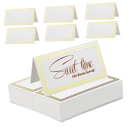 DOITOOL 1 Satz Tischkarten Mit Bronziertem Design Elegante Namenskarten Für Hochzeiten Und Dinner Events Für Tischdekoration Und Sitzordnung 60 Stück DOITOOL 1 Satz Tischkarten Mit Bronziertem Design Elegante Namenskarten Für Hochzeiten Und Dinner Events Für Tischdekoration Und Sitzordnung 60 Stück von DOITOOL