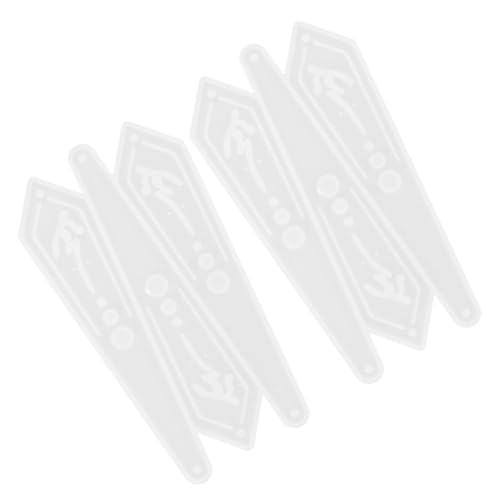 DOITOOL 1 Satz Token-fan-form Für Fan-lesezeichen-form Lüfter Schlüsselbund Herstellung Bürodekoration Impress Silikongiesform Easy Putz Moul Fan-gießform Harzform Kieselgel Weiß 2 Stück von DOITOOL