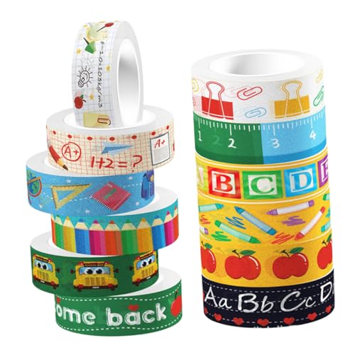 DOITOOL 1 Satz Transparente Washi Tapes Selbstklebend Diy Scrapbooking Klebeband Für Handbücher Fotoalben Und Vielseitige Dekoration Für Projekte 12rollen von DOITOOL