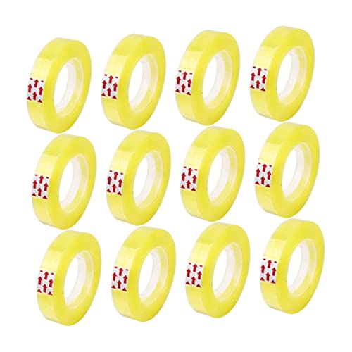 DOITOOL 1 Satz Transparentes Gelbes Klebeband Verpackungsband Durchsichtige Siegelbänder Unsichtbares Klebeband Verpackungsklebeband Versandband Transparentes Klebeband Für 12 Stück DOITOOL 1 Satz Transparentes Gelbes Klebeband Verpackungsband Durchsichtige Siegelbänder Unsichtbares Klebeband Verpackungsklebeband Versandband Transparentes Klebeband Für 12 Stück von DOITOOL