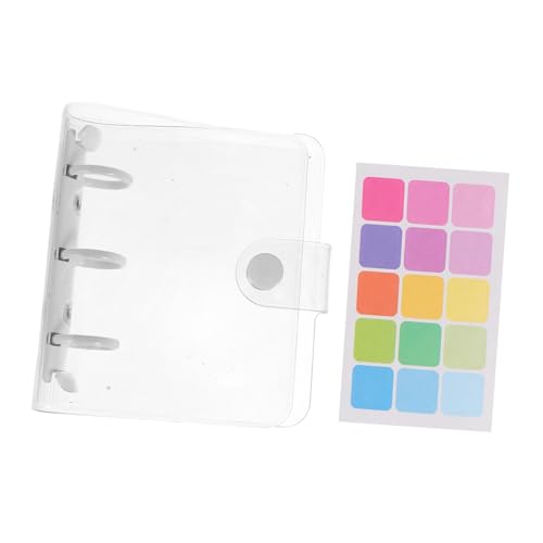 DOITOOL 1 Satz Transparentes Pvc Loseblatt Handbuch Cover Notizbuch Hülle Für Schüler Handbuch Und Tagebuchschutz Mini Organizer Für Notizen 2 Stück von DOITOOL
