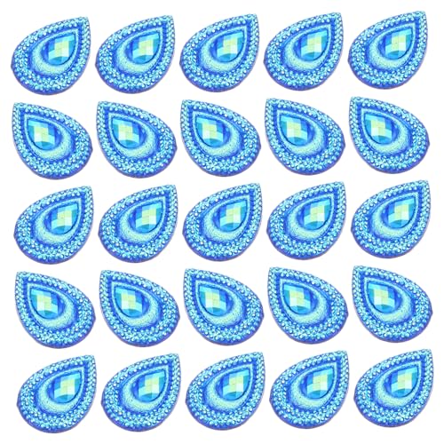 DOITOOL 1 Satz Tropfenförmiger dekorativer Diamant Cabochon Schleife Bausatz Reiz Edelsteine zum Basteln personalisierter dity dncing Pfau Strass Kleidungszubehör selber machen Harz Blue DOITOOL 1 Satz Tropfenförmiger dekorativer Diamant Cabochon Schleife Bausatz Reiz Edelsteine zum Basteln personalisierter dity dncing Pfau Strass Kleidungszubehör selber machen Harz Blue von DOITOOL
