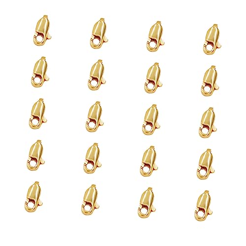DOITOOL 1 Satz Vergoldete Kupfer Lobster Clips Für Diy Schmuck Robuste Verschlüsse Für Armbänder Und Für Perlen Und Schmuckherstellung 20 Stück DOITOOL 1 Satz Vergoldete Kupfer Lobster Clips Für Diy Schmuck Robuste Verschlüsse Für Armbänder Und Für Perlen Und Schmuckherstellung 20 Stück von DOITOOL