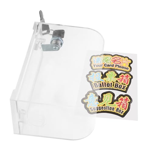 DOITOOL 1 Satz Visitenkarten-box Verlosen Verstauen Inhaber Anregung Groß Schlüssel Aufbewahrungsbox Für Karten Bequemer Kartenhalter Spende Dose Transparent Acryl DOITOOL 1 Satz Visitenkarten-box Verlosen Verstauen Inhaber Anregung Groß Schlüssel Aufbewahrungsbox Für Karten Bequemer Kartenhalter Spende Dose Transparent Acryl von DOITOOL